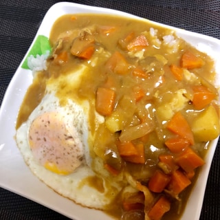 炊飯器レシピ♪子供向け♪甘口♪目玉焼きカレー